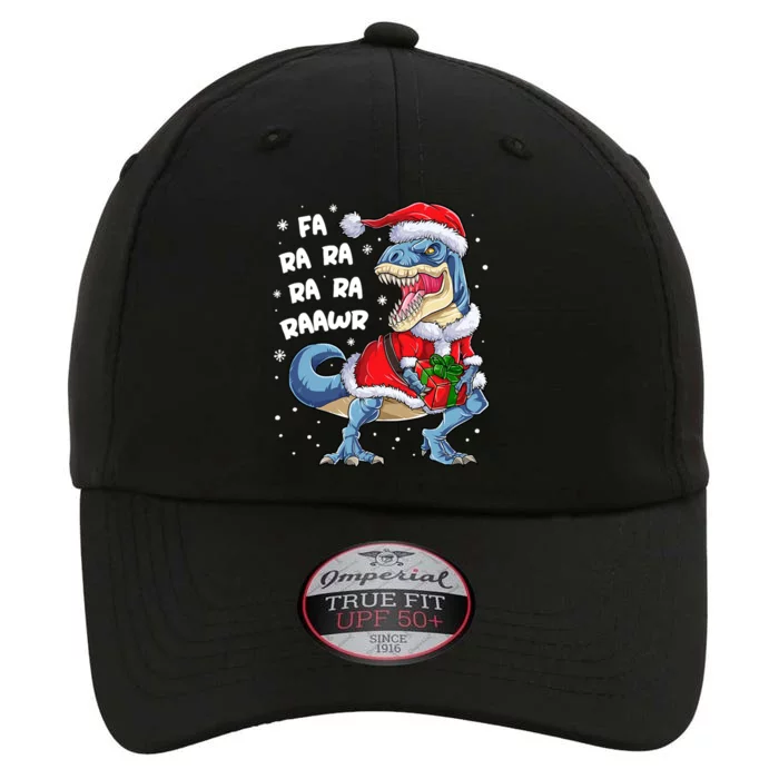 Dinosaur Christmas Cool Gift Fa Ra Ra Rawr T Rex Santa Gift The Original Performance Cap