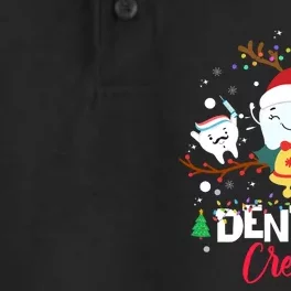 Dentist Christmas Crew Festive Holiday Apparel Dry Zone Grid Performance Polo