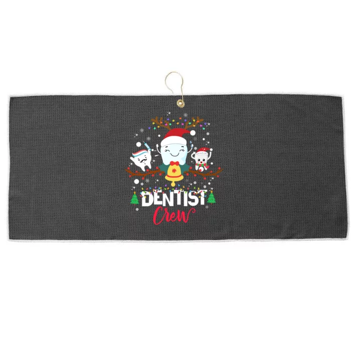 Dentist Christmas Crew Festive Holiday Apparel Large Microfiber Waffle Golf Towel