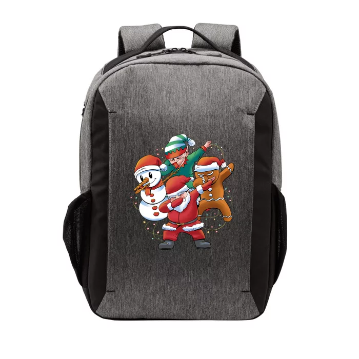 Dabbing Christmas Characters Holiday Vector Backpack