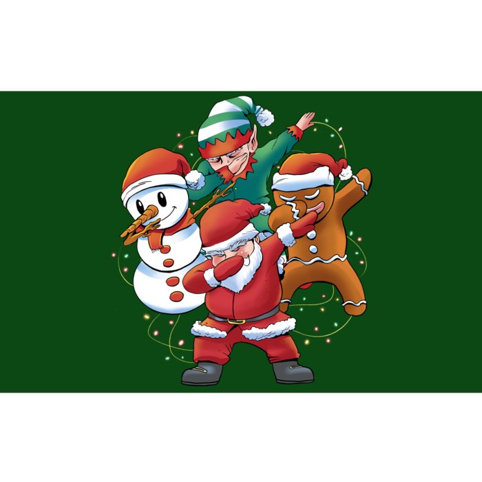 Dabbing Christmas Characters Holiday Bumper Sticker