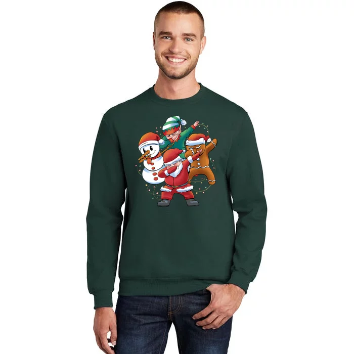 Dabbing Christmas Characters Holiday Tall Sweatshirt