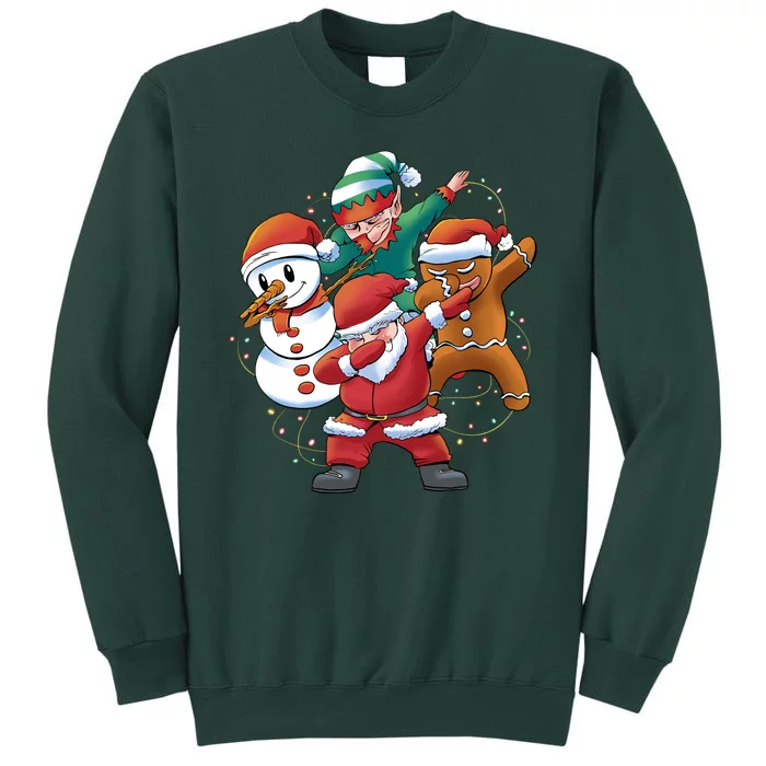 Dabbing Christmas Characters Holiday Tall Sweatshirt