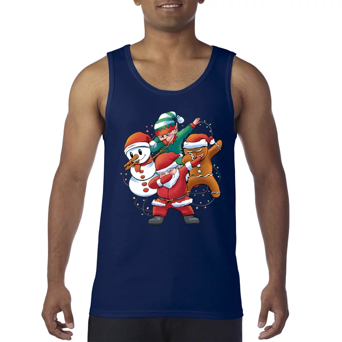 Dabbing Christmas Characters Holiday Tank Top