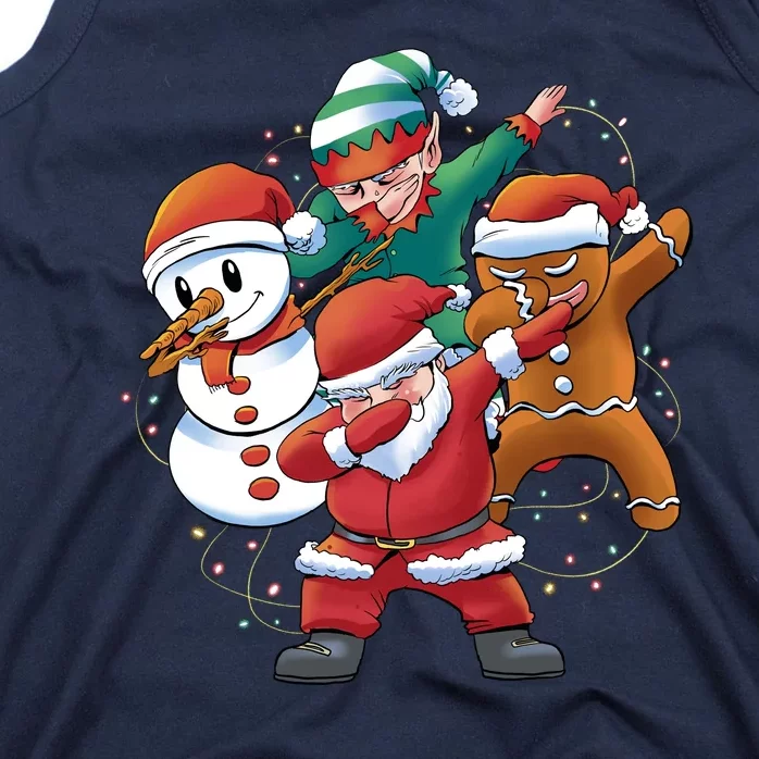 Dabbing Christmas Characters Holiday Tank Top