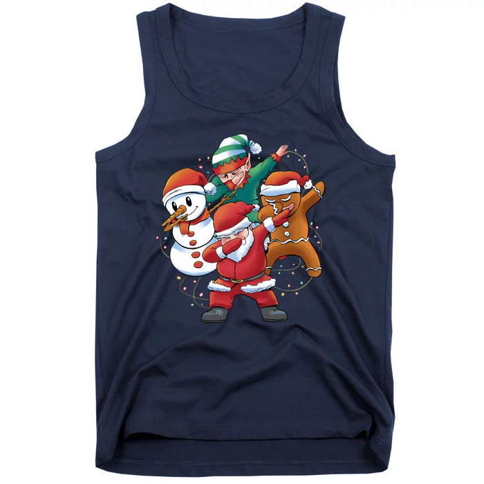 Dabbing Christmas Characters Holiday Tank Top