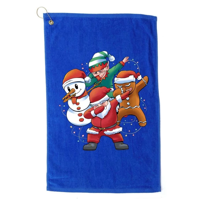 Dabbing Christmas Characters Holiday Platinum Collection Golf Towel