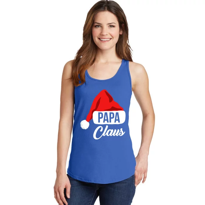 Dad Christmas Cool Gift Papa Claus Matching Family Christmas Gift Ladies Essential Tank