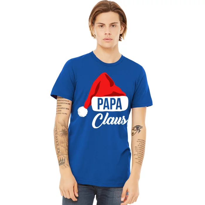 Dad Christmas Cool Gift Papa Claus Matching Family Christmas Gift Premium T-Shirt