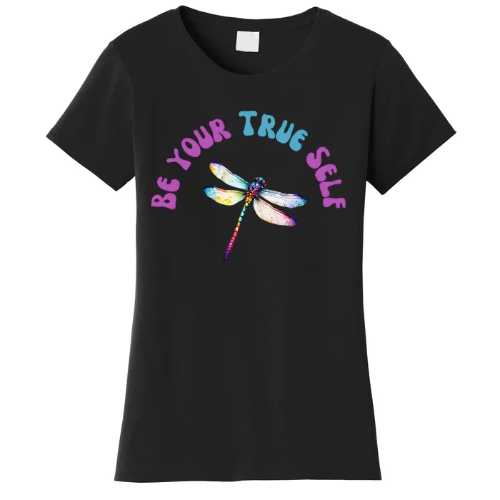 Dragonfly Cute Casual Watercolor Bright Women's T-Shirt