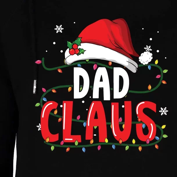 Dad Claus Christmas Famiy Matching Pajamas Team Santa Womens Funnel Neck Pullover Hood