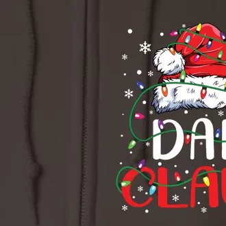 Dad Claus Christmas Santa Matching Family Christmas Pajamas Full Zip Hoodie