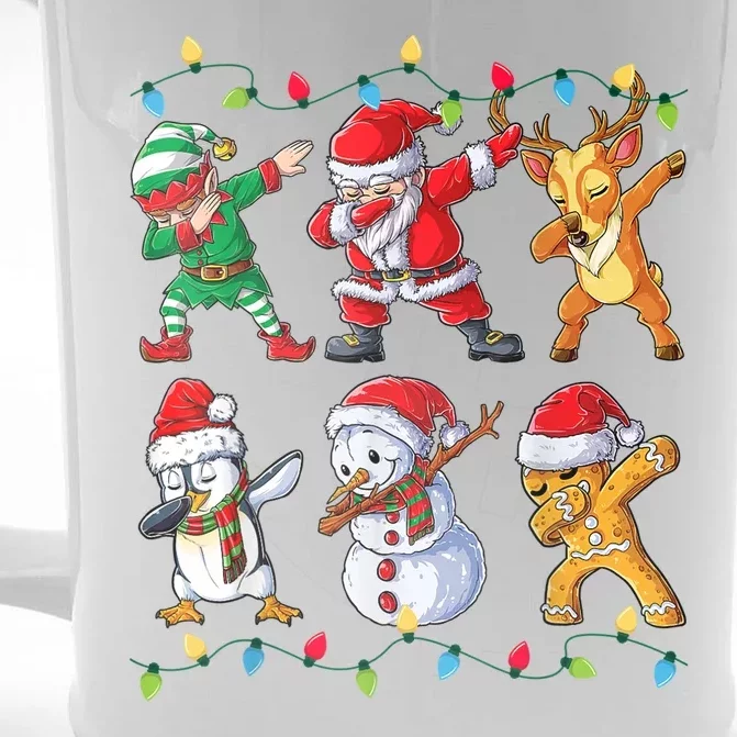 Dabbing Christmas Character Santa Dab Front & Back Beer Stein