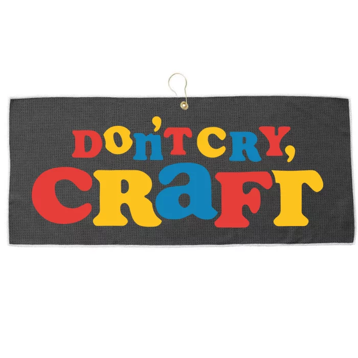 DonT Cry Craft Large Microfiber Waffle Golf Towel