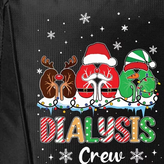 Dialysis Christmas Crew Dialysis Nurse Nephrology Technician City Backpack