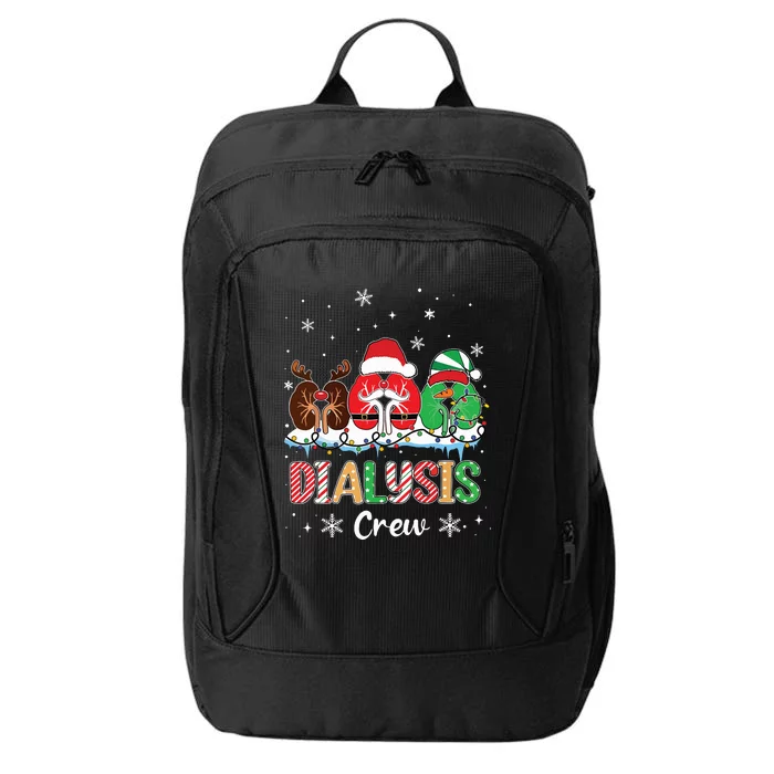 Dialysis Christmas Crew Dialysis Nurse Nephrology Technician City Backpack