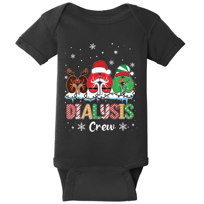 Dialysis Christmas Crew Dialysis Nurse Nephrology Technician Baby Bodysuit