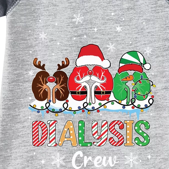 Dialysis Christmas Crew Dialysis Nurse Nephrology Technician Infant Baby Jersey Bodysuit