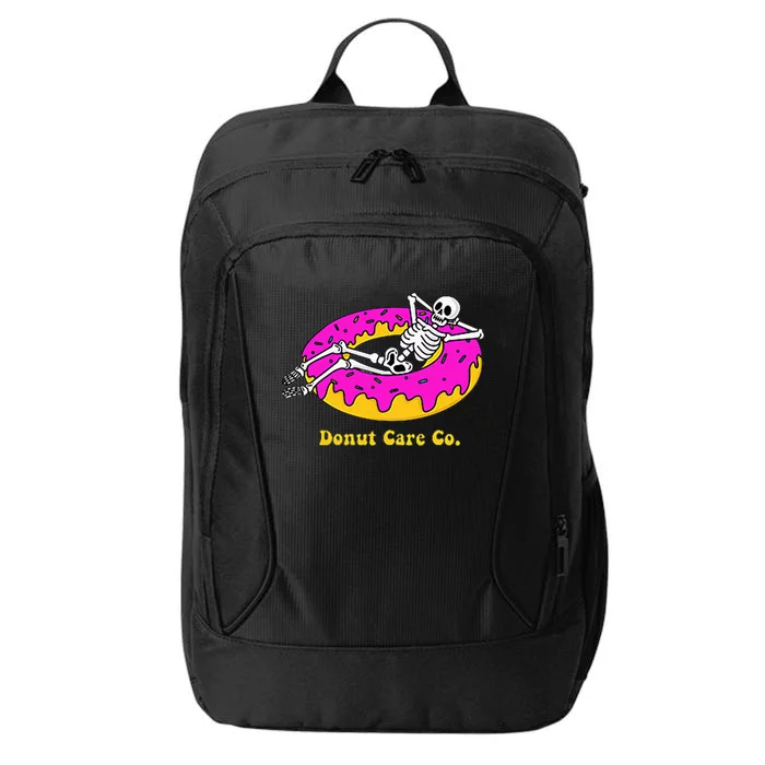 Donut Care Co Illustration Skeleton Donut City Backpack