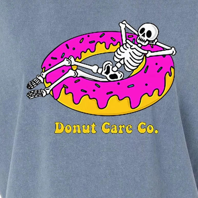 Donut Care Co Illustration Skeleton Donut Garment-Dyed Women's Muscle Tee