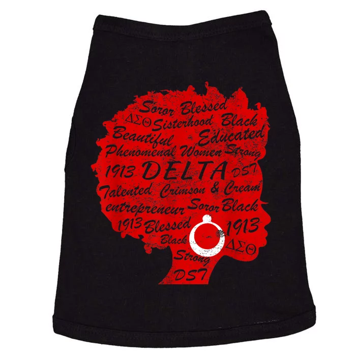 Delta Crimson & Cream Black Excellence 1913 Doggie Tank