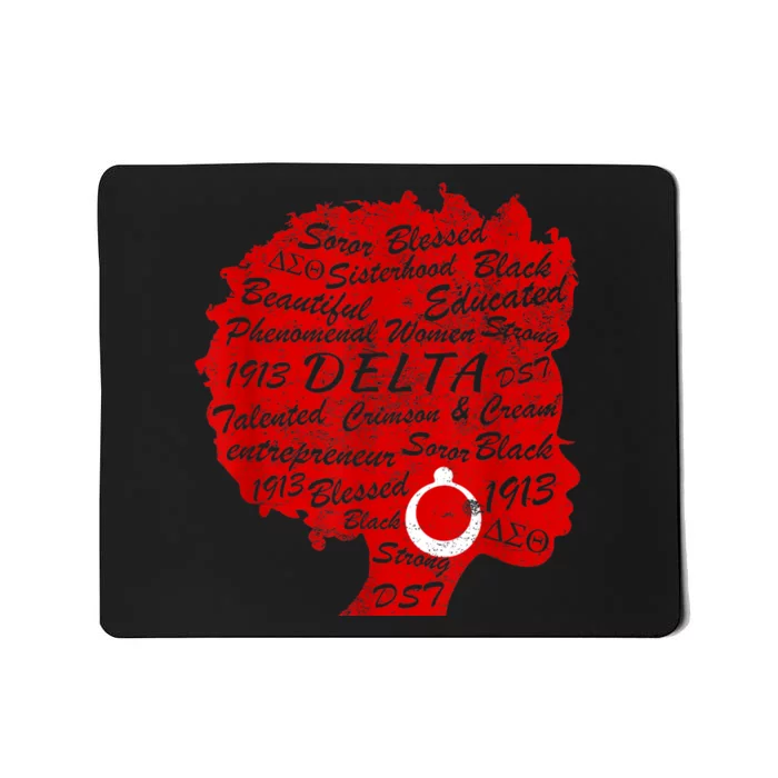 Delta Crimson & Cream Black Excellence 1913 Mousepad