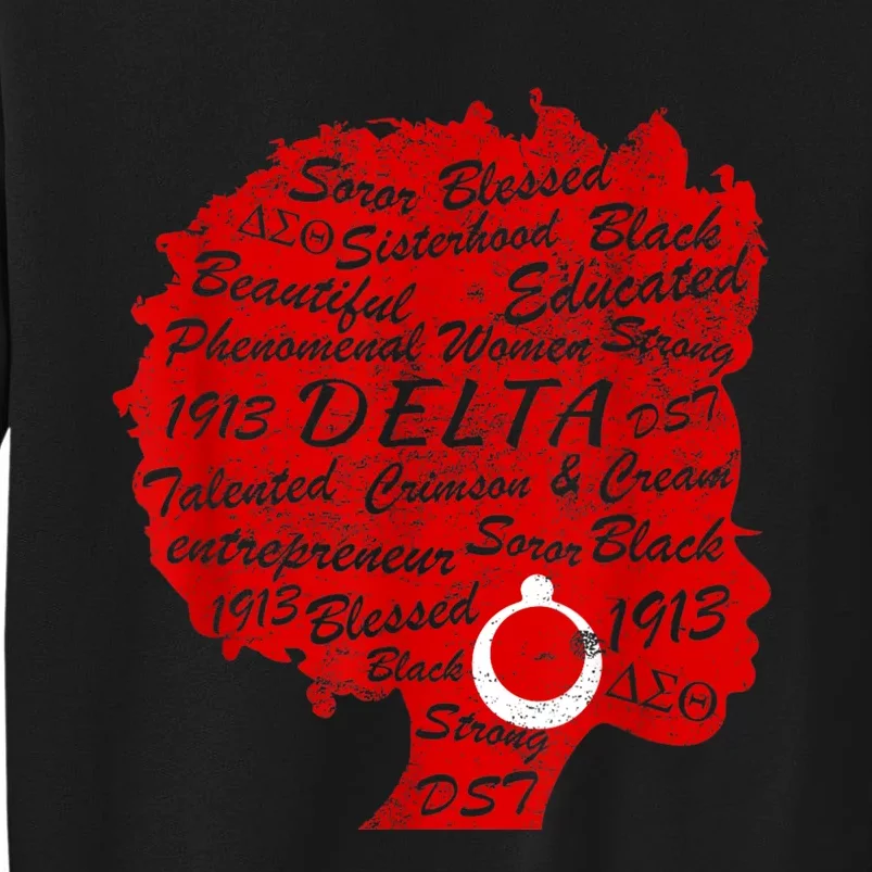 Delta Crimson & Cream Black Excellence 1913 Tall Sweatshirt