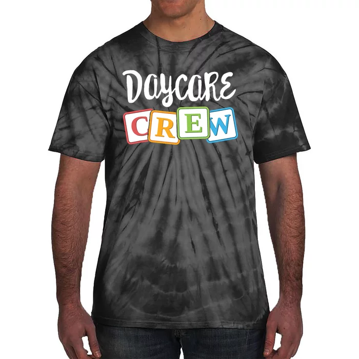 Daycare Crew Childcare Team Squad Provider After School Tie-Dye T-Shirt