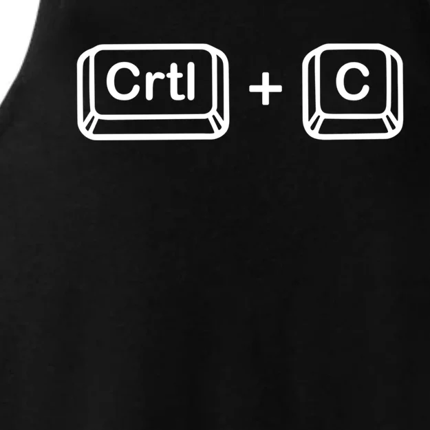 Dad Ctrl C Coppy Son Daughter Ctrl V Paste Funny Family Gift Ladies Tri-Blend Wicking Tank