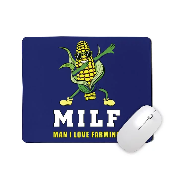 Dabbing Corn Cob Farmer Gift Man I Love Farming Mousepad