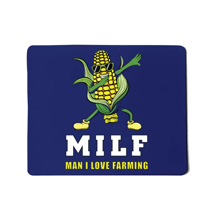 Dabbing Corn Cob Farmer Gift Man I Love Farming Mousepad