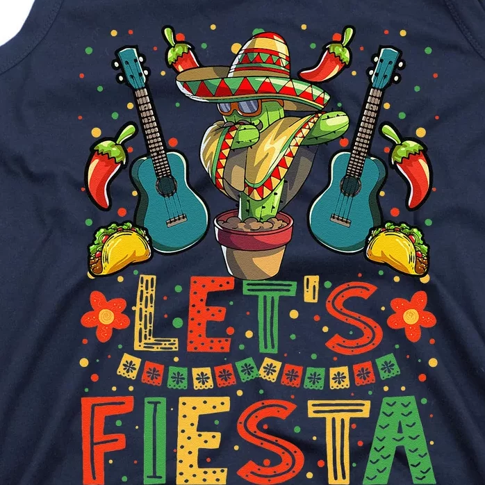 Dabbing Cactus Cinco De Mayo Mexican Tank Top