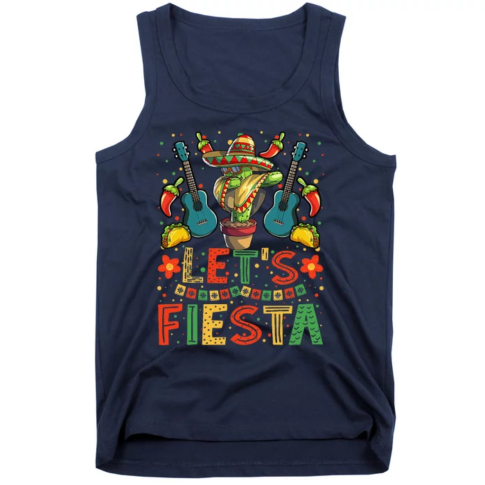 Dabbing Cactus Cinco De Mayo Mexican Tank Top