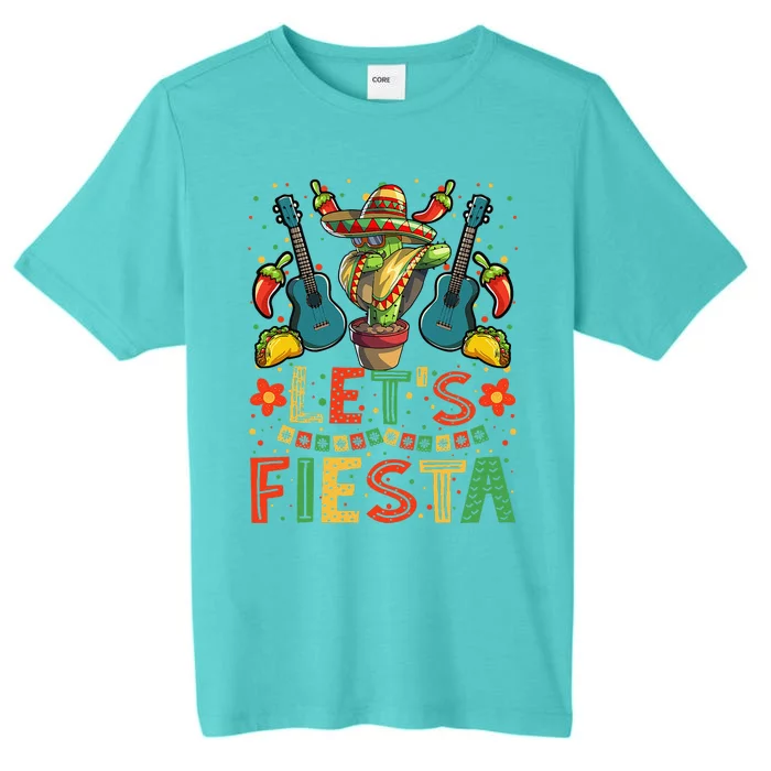 Dabbing Cactus Cinco De Mayo Mexican ChromaSoft Performance T-Shirt