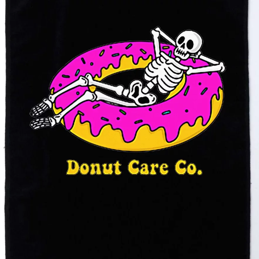 Donut Care Co Illustration Skeleton Donut Graphic Design Platinum Collection Golf Towel