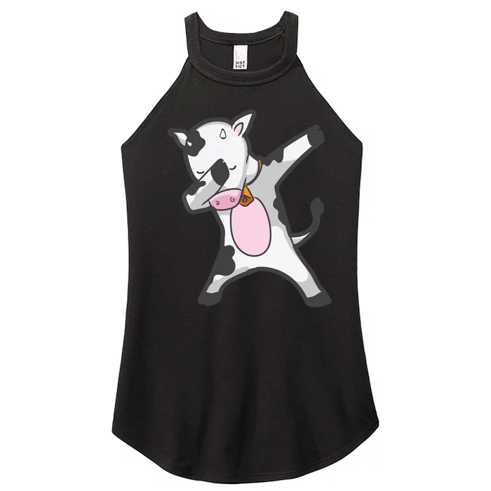 Dabbing COW CALF Dab Animals Women’s Perfect Tri Rocker Tank