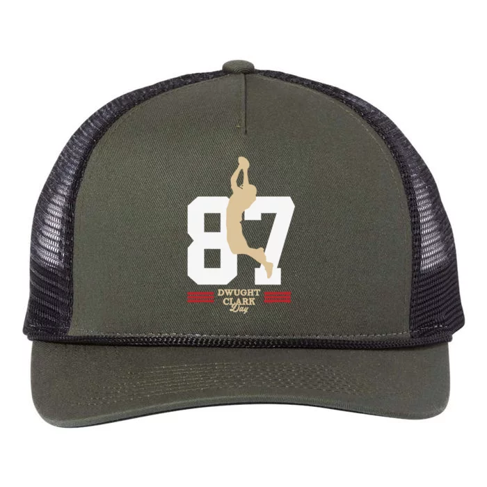 Dwight Clark Day Retro Rope Trucker Hat Cap