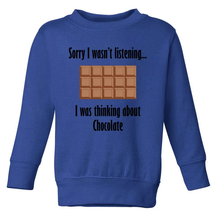 Dark Chocolate Delicious Chocolate Eating Gift Toddler Sweatshirt