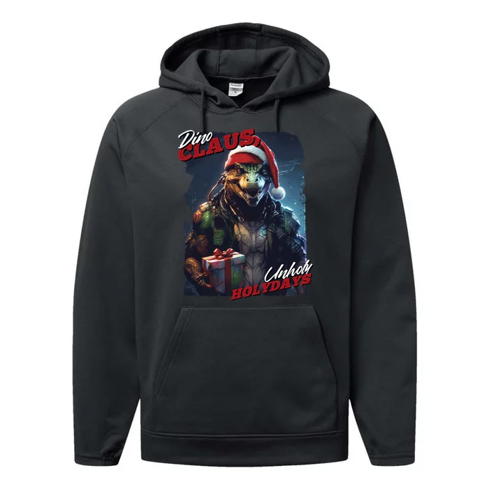 Dino Claus Performance Fleece Hoodie