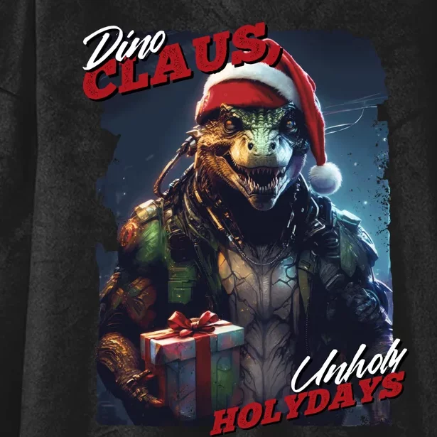 Dino Claus Hooded Wearable Blanket