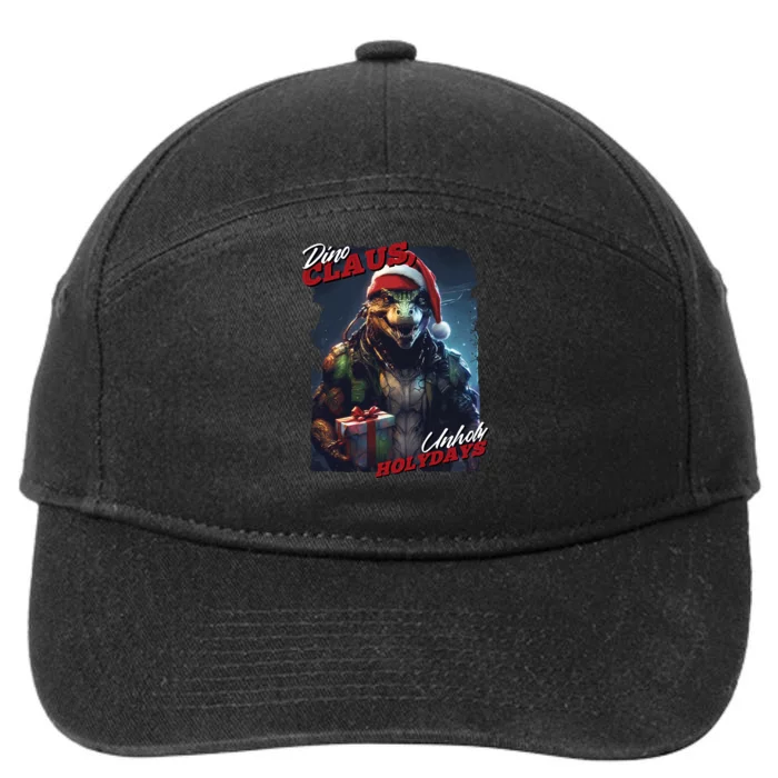 Dino Claus 7-Panel Snapback Hat