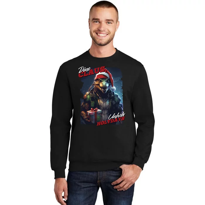 Dino Claus Tall Sweatshirt