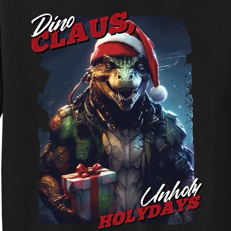 Dino Claus Tall Sweatshirt