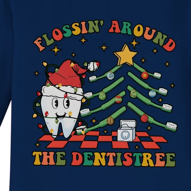 Dental Christmas Dentist Office Holiday Baby Long Sleeve Bodysuit