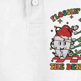 Dental Christmas Dentist Office Holiday Dry Zone Grid Performance Polo