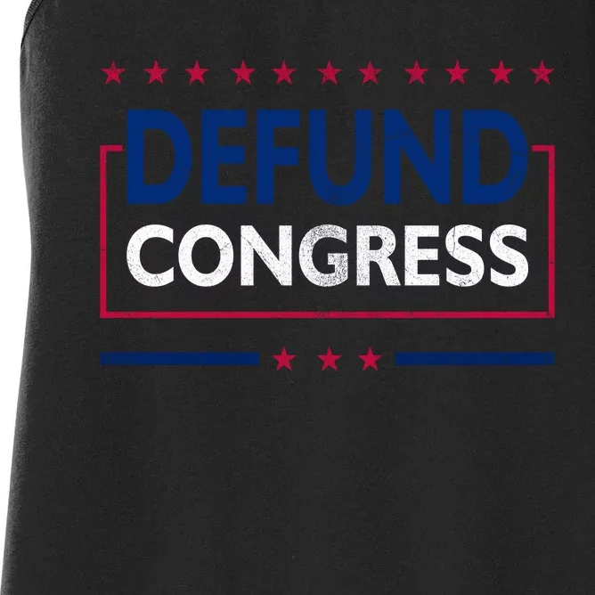 Defund Congress Defund Politicians Libertarian Political Women's Racerback Tank