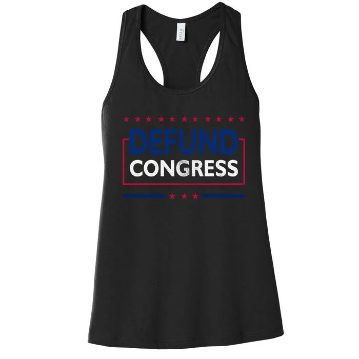 Defund Congress Defund Politicians Libertarian Political Women's Racerback Tank