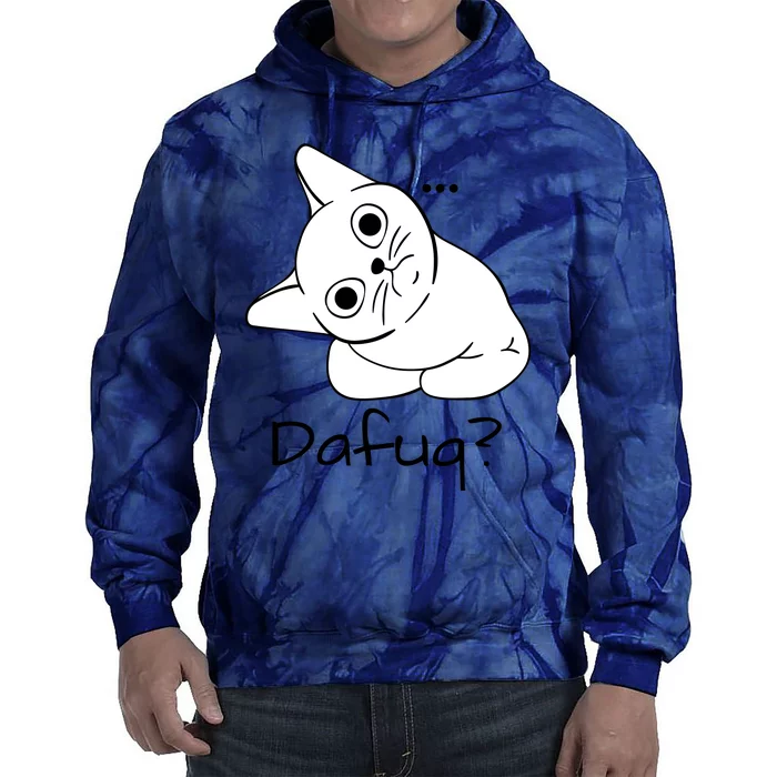 Dafuq Cat Tie Dye Hoodie