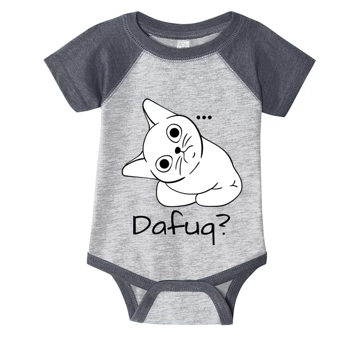 Dafuq Cat Infant Baby Jersey Bodysuit