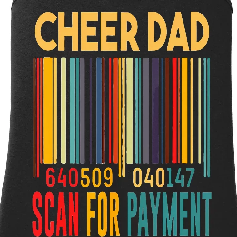 Dad Cheer Dad Scan For Payment Fathers Day Ladies Essential Tank